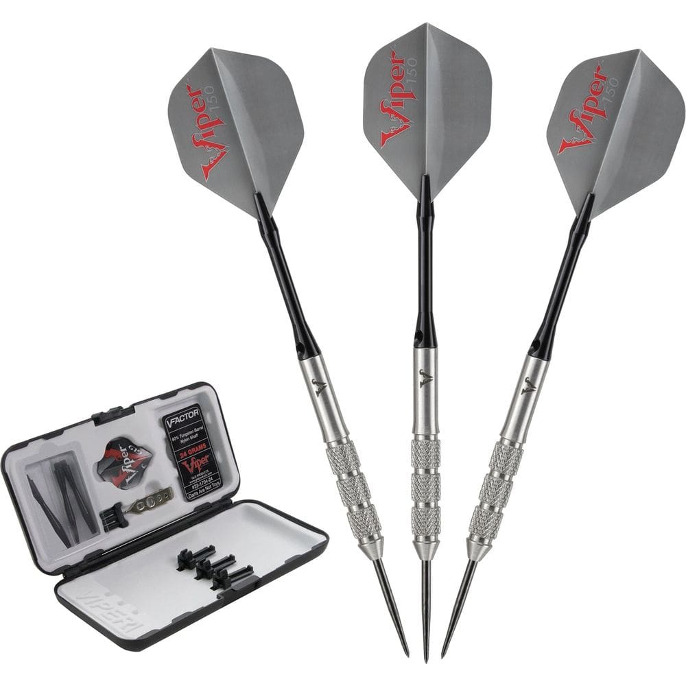 Dardos com ponta de aço Viper V-Factor 90% Tungstênio 24g com estojo