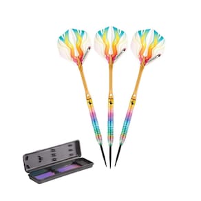 Ponta de aço tungstênio Darts Elkadart Rainbow 90 25g com estojo