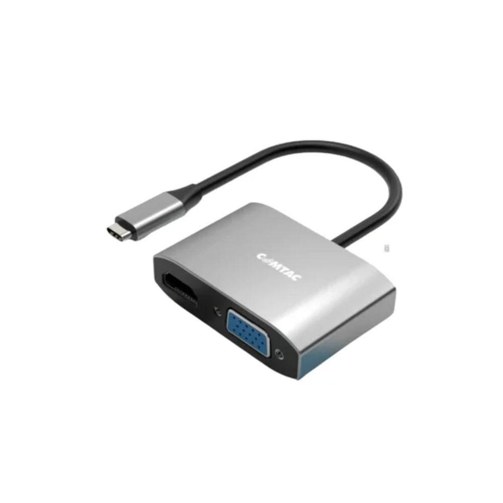 Cabo Conversor Usb-C Para HDMI 2.0 Com VGA, Cabo 10 Cm, Comtac, Aluminium 20119453