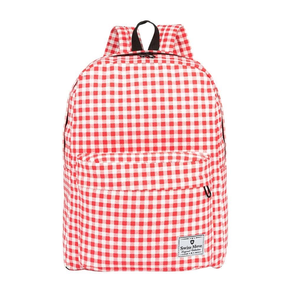 Mochila Fun It´S Up Xadres com Bolso Frontal - Vermelha