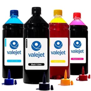 Kit 4 Tintas 296 | Xp231 Para Epson Cartucho Valejet Cmyk 1 Litro