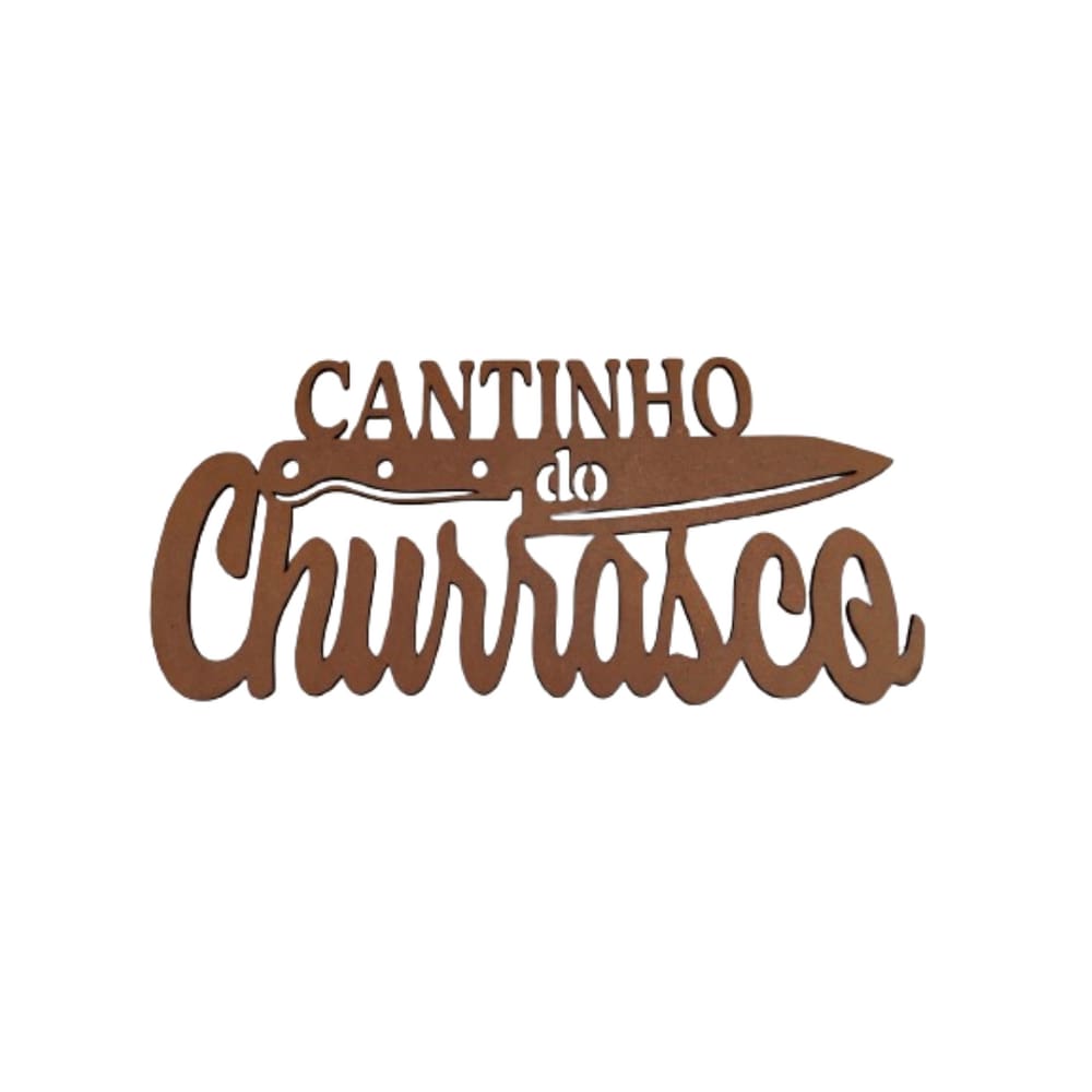 Cantinho do Churrasco em MDF Natural