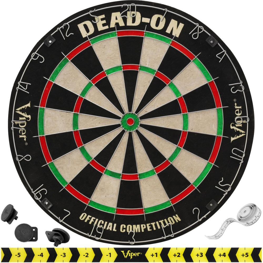 Conjunto de pontas de aço Dartboard Viper Dead-On Tournament Bristle