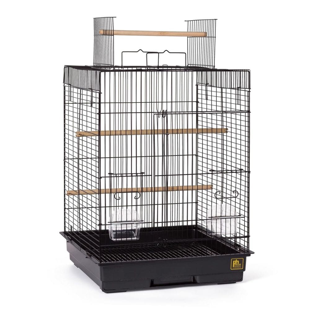 Bird Cage Prevue Top Opening Black para pássaros pequenos e médios