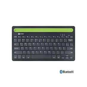 Teclado Sem Fio Bluetooth 3.0 Dynamic Smart Abnt Com Suporte Para Tablet Ou Celular - Preto - Dt200
