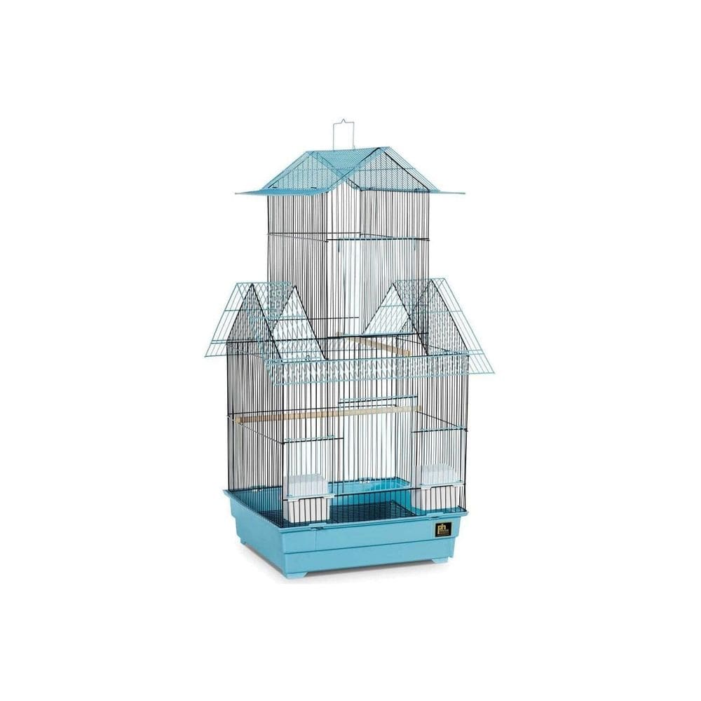 Gaiola de pássaros Prevue Hendryx Beijing azul/preta para papagaios