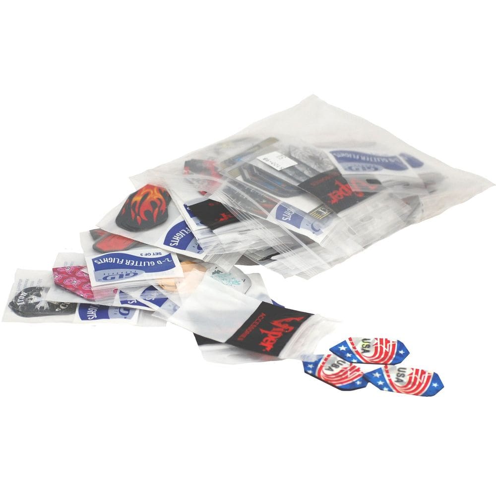 Dart Flights Viper Sorted 2D Glitter 50 conjuntos Slim Flights
