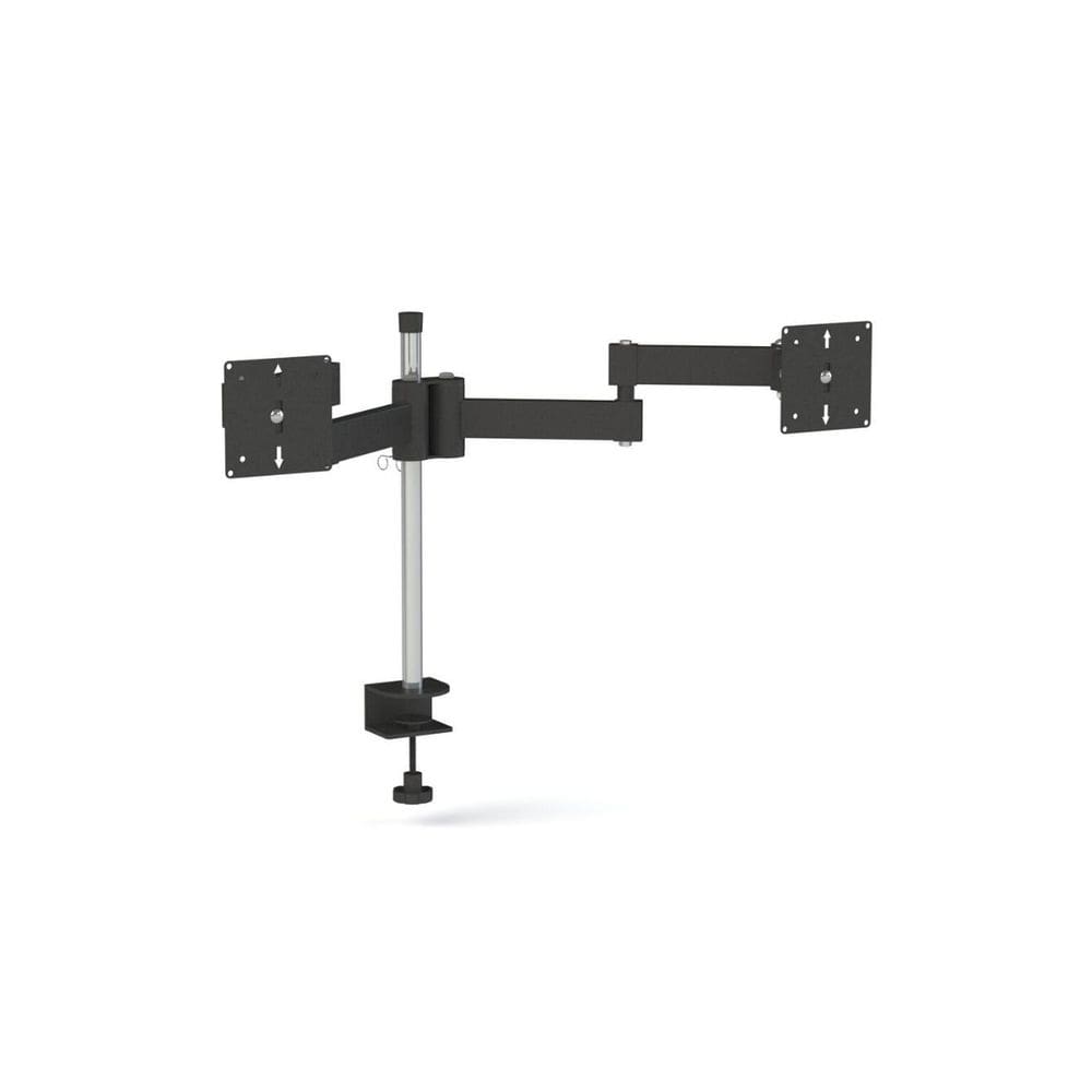 Suporte de Mesa Multivisao Triarticulado para 2 Monitores - Preto