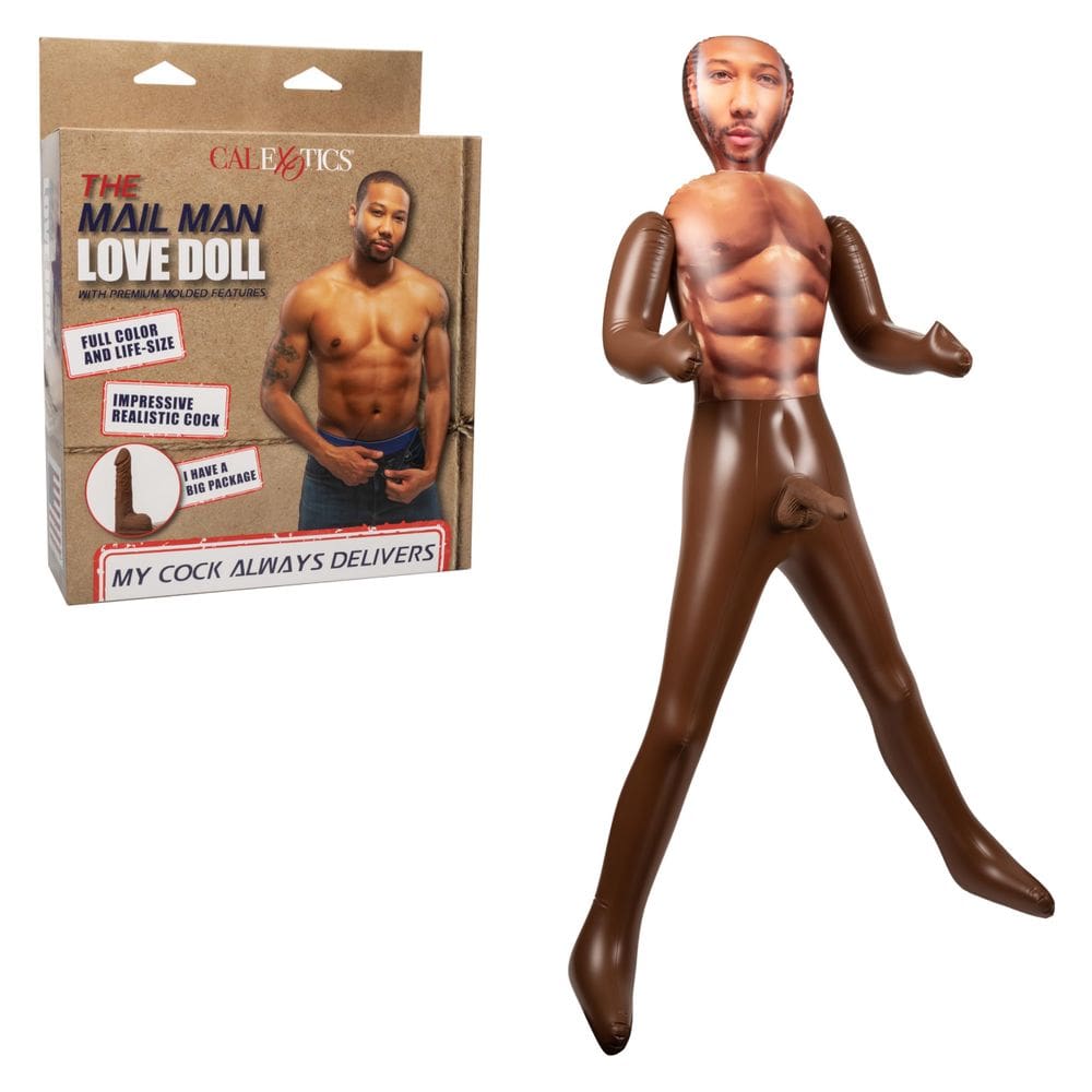 Boneca de amor inflável CalExotics Mail Man com pau realista