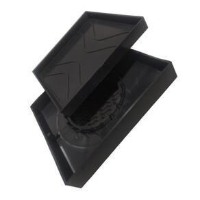 Ralo Oculto 15x15 Invisivel Para Piso Porcelanato Preto