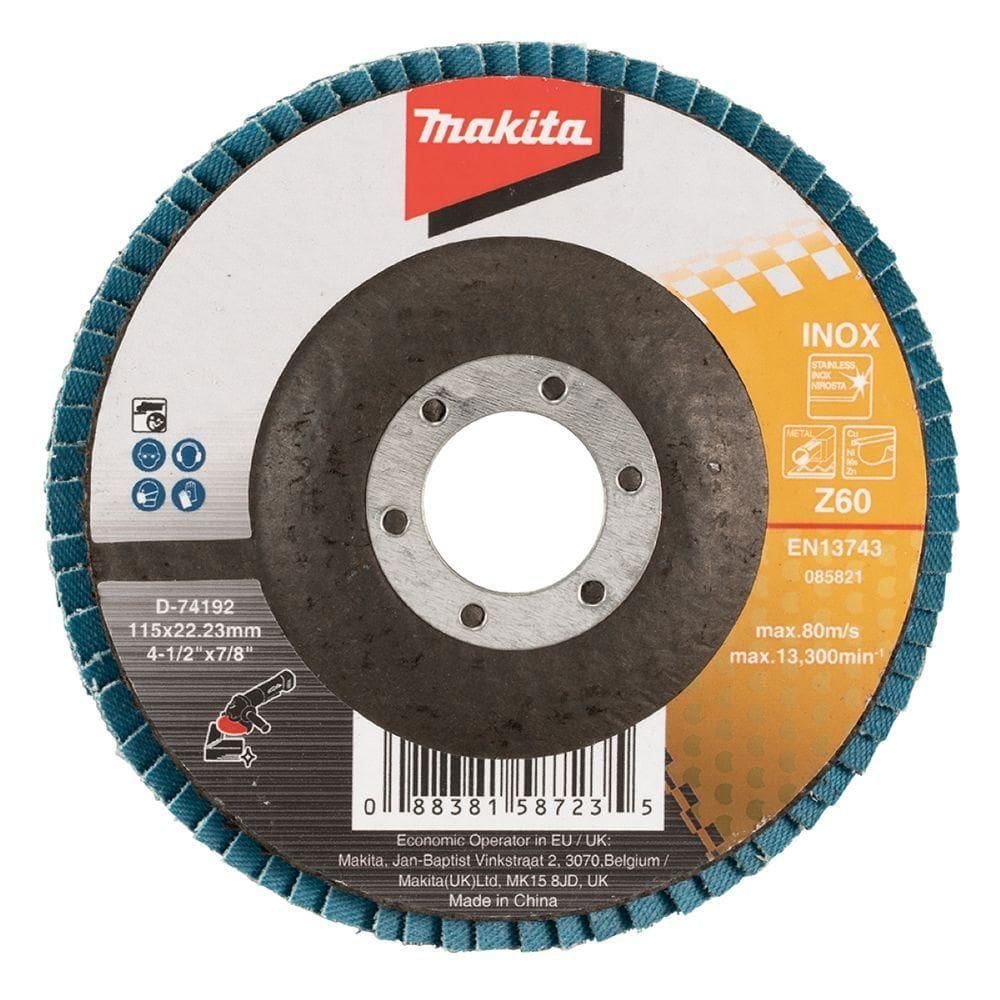Flap Disco 115 Mm Fibra De Vidro #z60 Makita