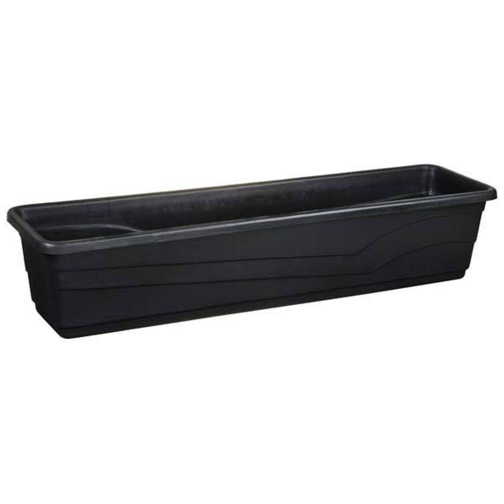 Vaso Floreira Jardineira 80 x 21 cm - 23 Litros - Cor Preta