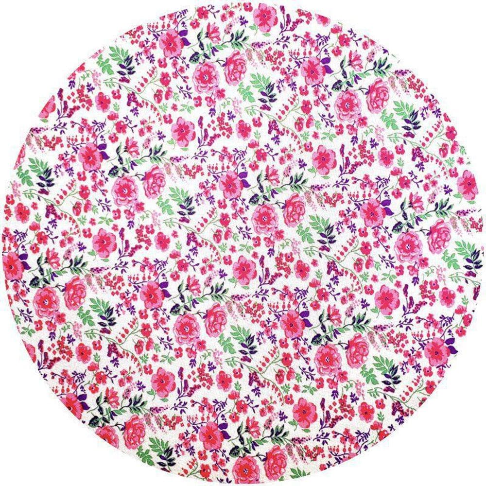 Kit 4 Capas Para Sousplat Floradinha Rosa Da Charlô 35x35cm