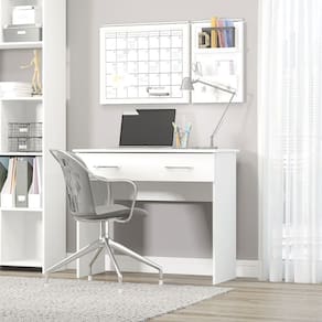 Mesa Escrivaninha Pequena 90x77cm Branco 0702 Menu Móveis