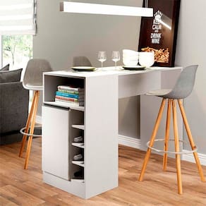 Bancada Ilha Gourmet para Cozinha 136 x 92 cm MDP Menu Móveis