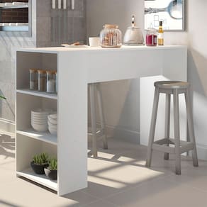 Bancada Mesa para Cozinha Americana 136 x 93cm MDP 0565 Menu Móveis