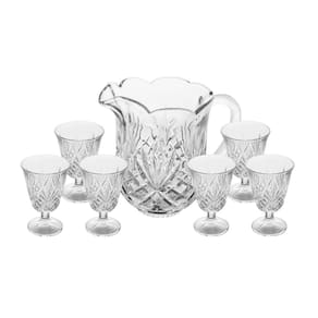 Conjunto de Jarra com 6 Taças de Cristal Dublin 1,5 L / 230 ml Lyor