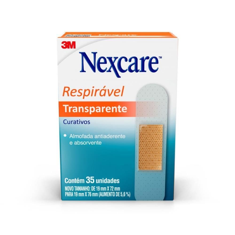 Produtos Farma Nexcare Curativo Transparente C/35 - 3m