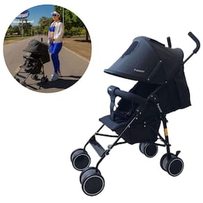 Carrinho Bebê Alfa Passear Até 15 Kg Compacto Fechamento