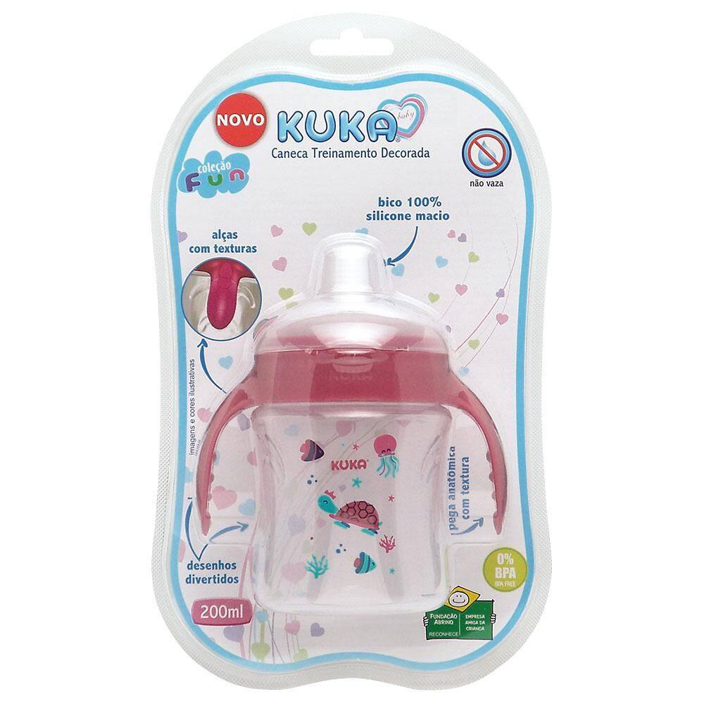 Caneca Kuka Trein Decor Fun 200ml 6+ Silicone Antivazamento
