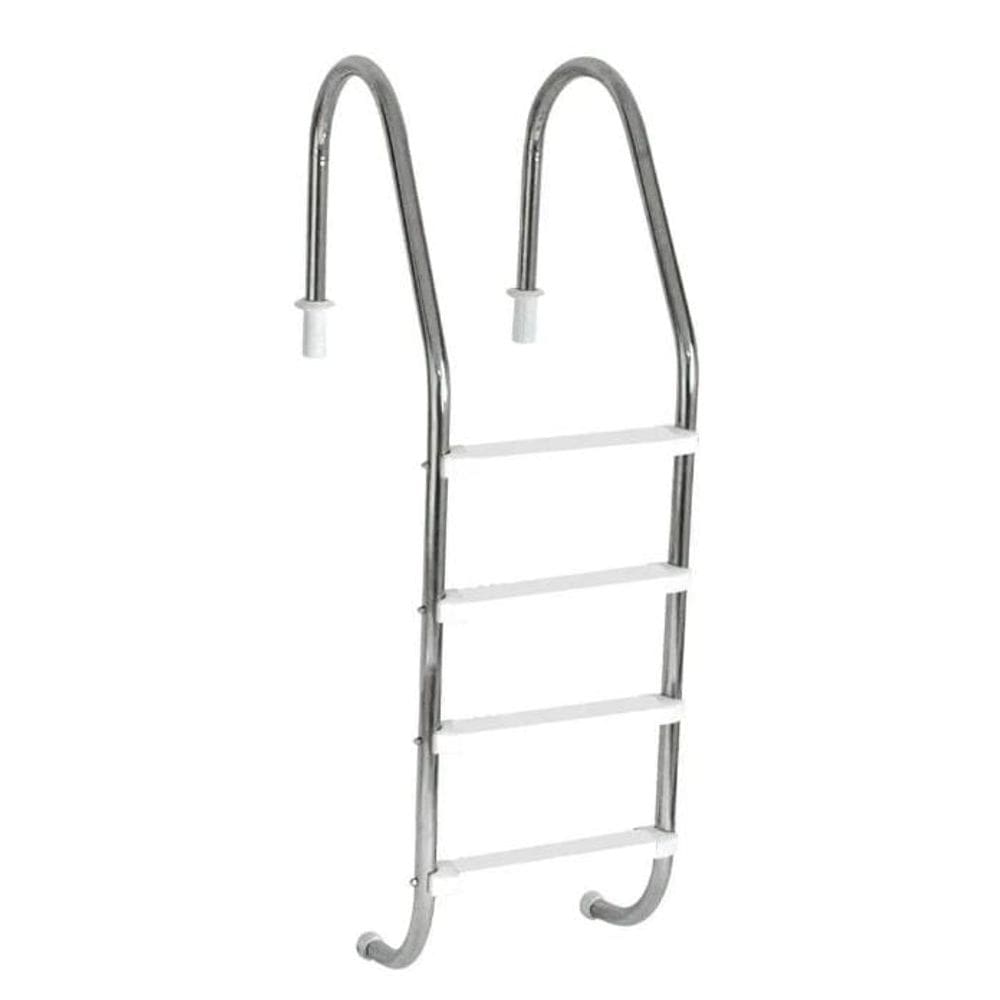 Escada para Piscina Tradicional 2" em Aço Inox 4 Degraus Anatômicos em ABS - Sodramar