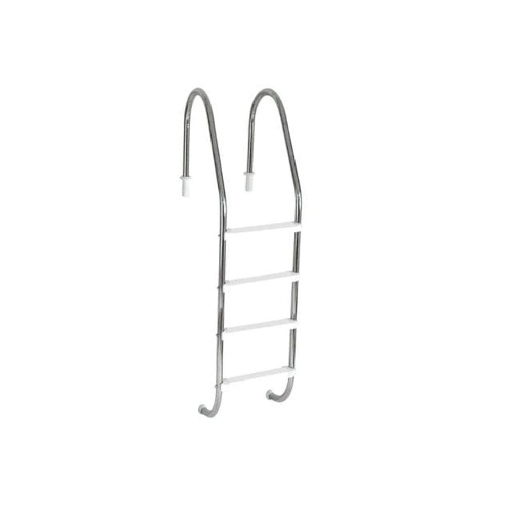 Escada para Piscina Tradicional 1 1/2" em Aço Inox 4 Degraus Anatômicos em ABS - Sodramar