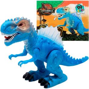 Brinquedo Tiranossauro Rex Dino Com Luz LED Sons Movimentos