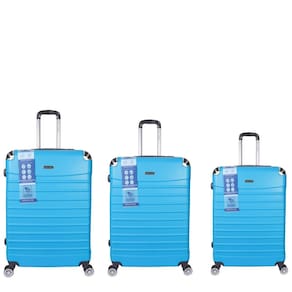Conjunto Malas Viagem 3 Peças Abs Rígido Rodinhas 360º E