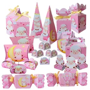 Kit Lembrancinhas Decorativas Ovelhinhas Rosa Chá de bebê