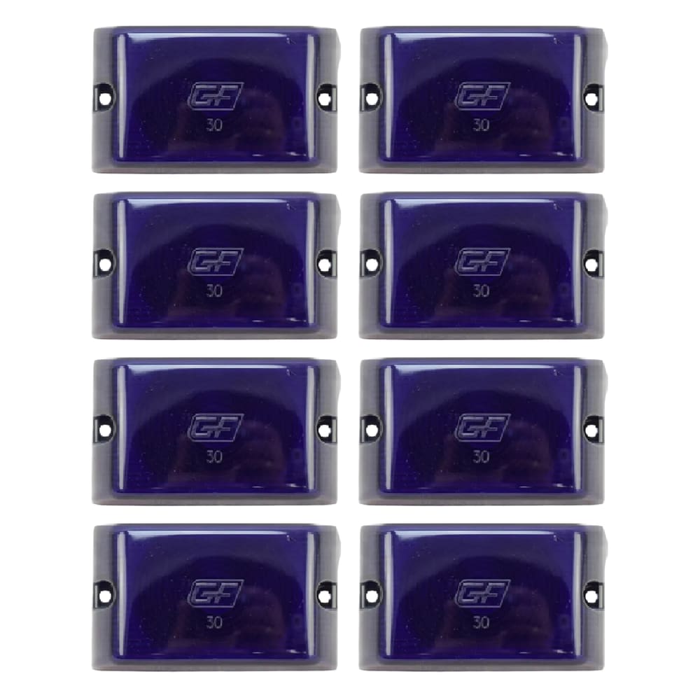 8 Lente Da Lanterna Lateral Retangular Carreta Furgao Gf0030