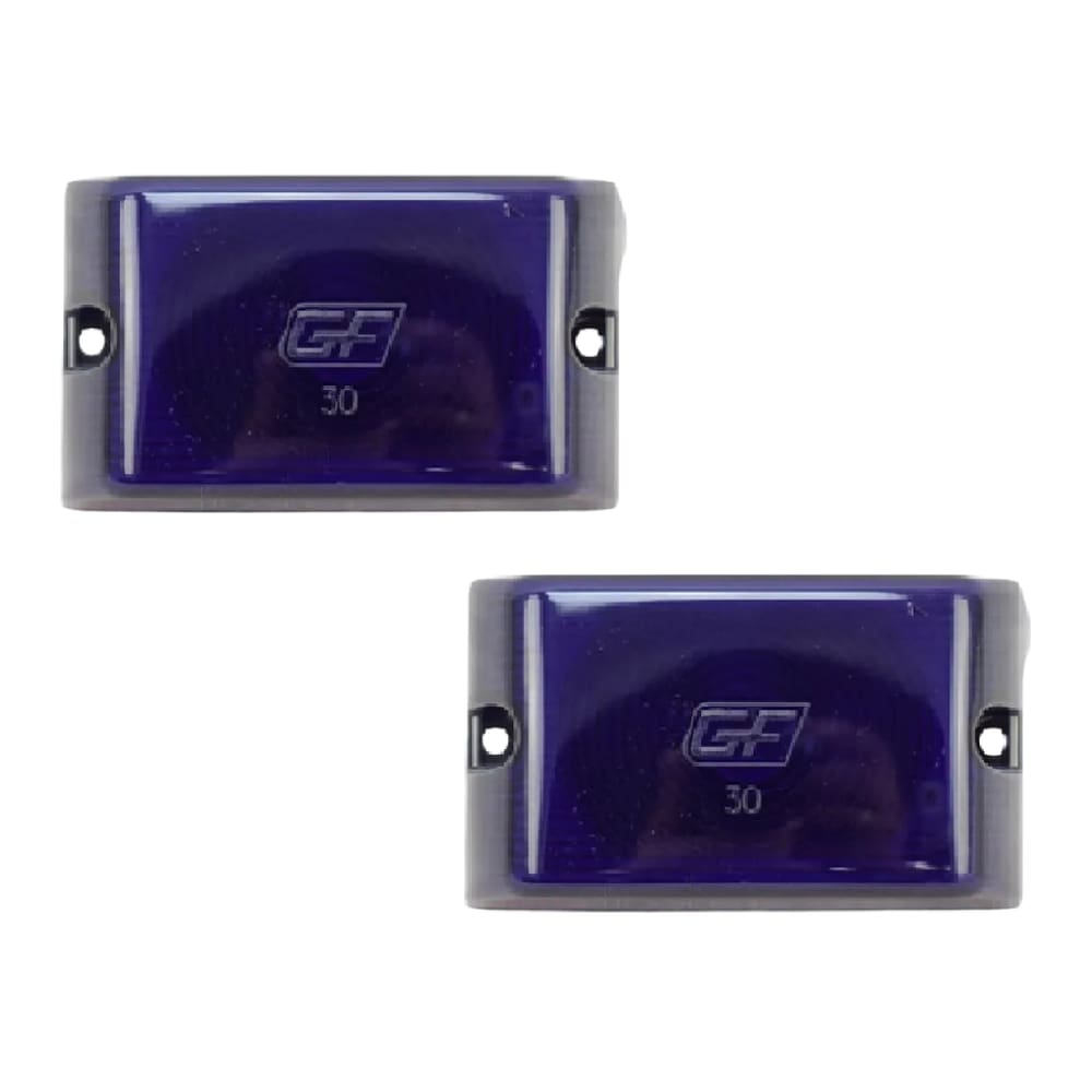 2 Lente Da Lanterna Lateral Retangular Carreta Furgao Gf0030