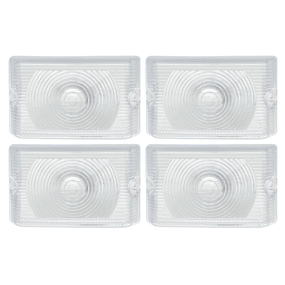 Lente Lanterna Lateral Caminhão Carreta Bau Kit 4 Pçs Gf30