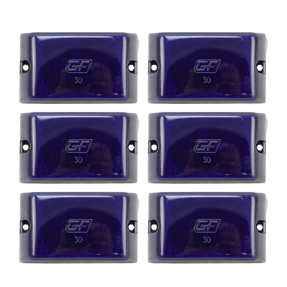 6 Lente Da Lanterna Lateral Retangular Carreta Furgao Gf0030