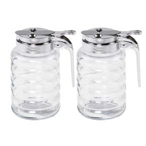 Kit 2 Meleiras de Vidro 150ml com Dosador Potes para Mel Lyo