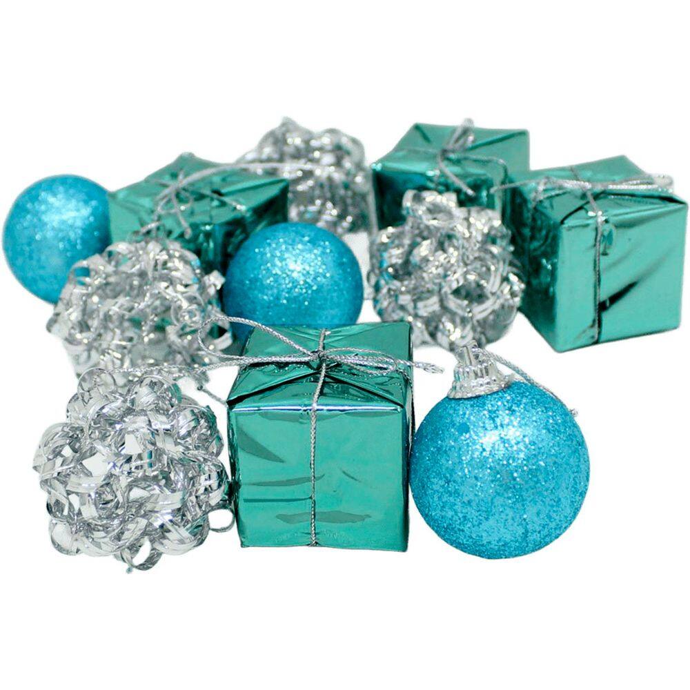 Kit 22 Pendentes Enfeite Bolas Presente Árvore Natal De 4cm