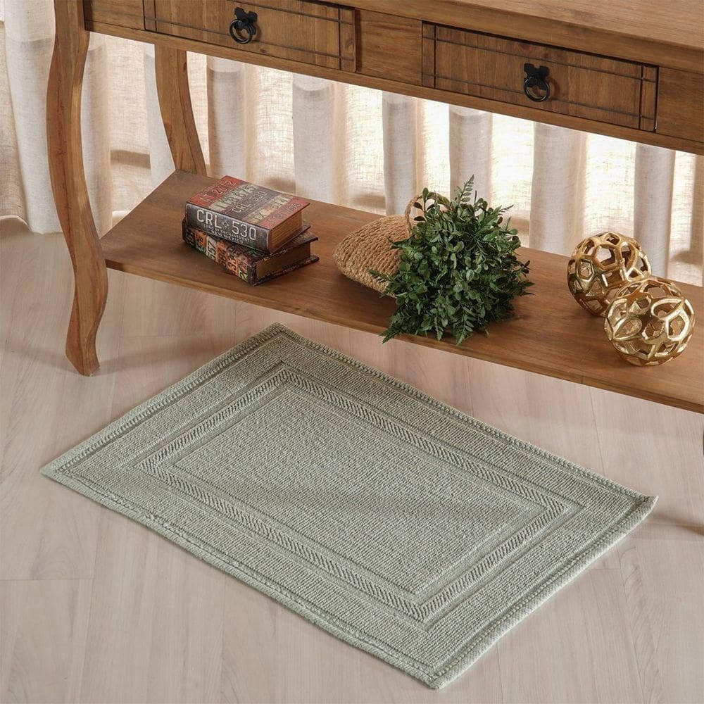 Tapete Nobile Jacquard 100% Algodão 1300g/m² 50x70cm Erva Doce