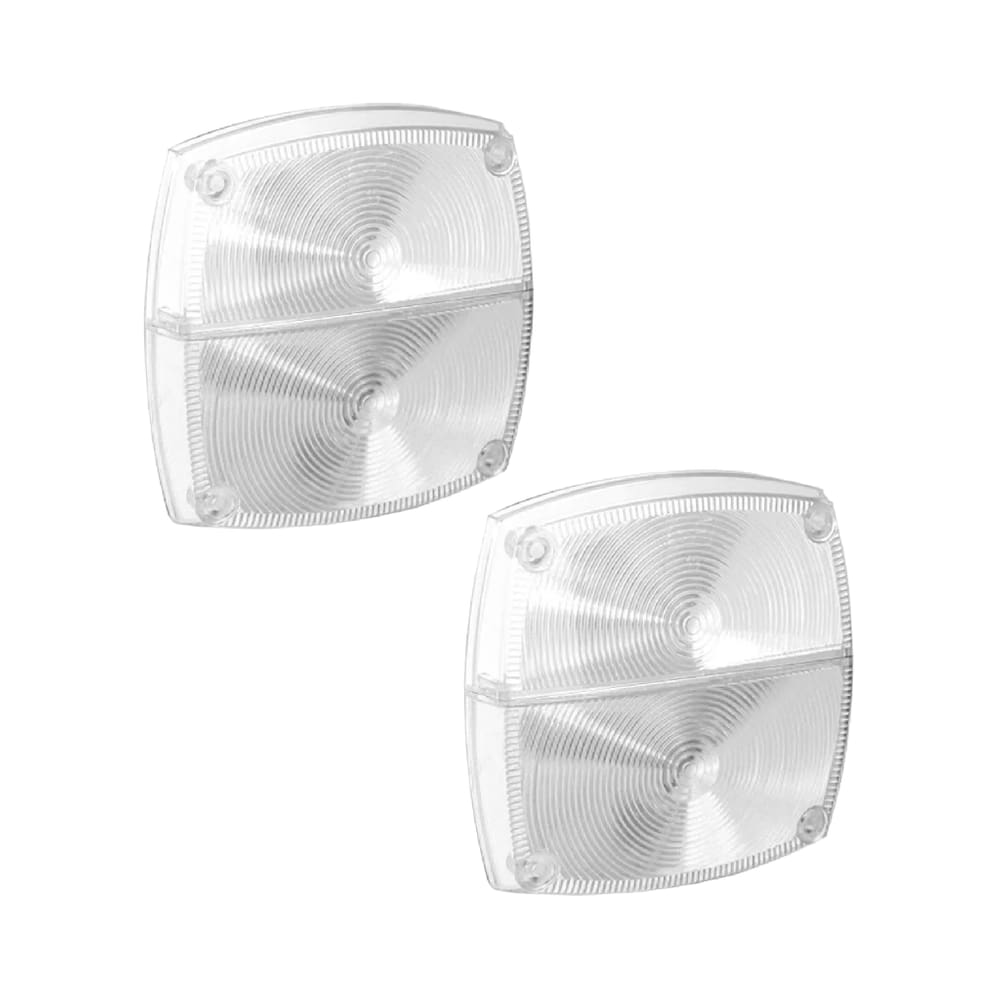 2 Lente Da Lanterna Traseira Universal 207 Cor Cristal Gf Par