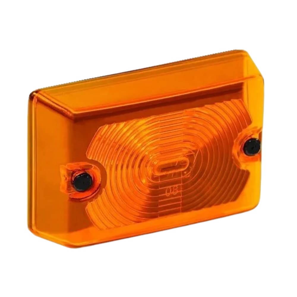 2 Lente Da Lanterna Gf115 Lateral Amarelo Recrusul Tijolo