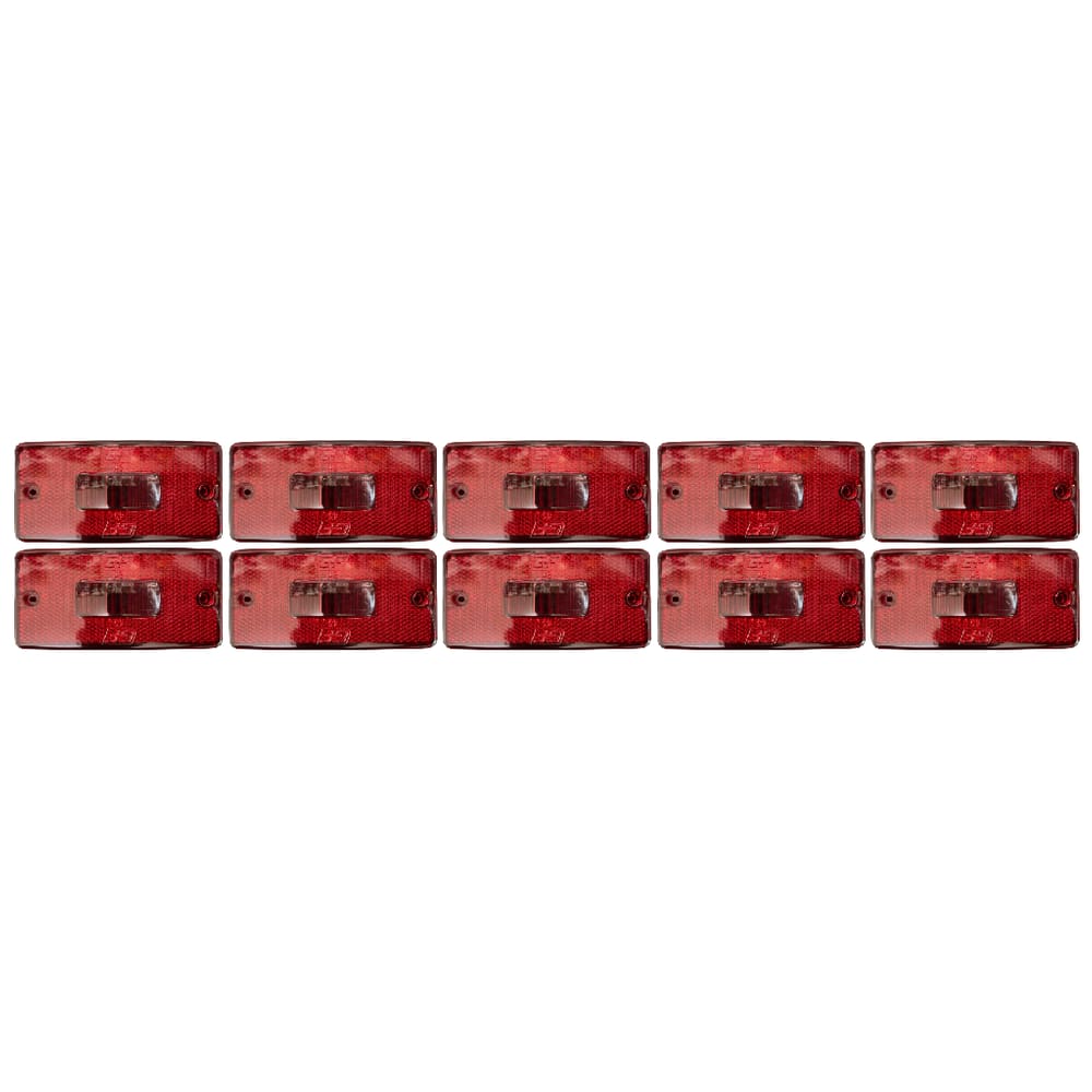 10 Lente Lanterna Lateral Caminhão Carreta Vermelho Gf0.043