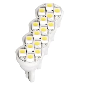 4 Lâmpadas Esmagada Grande 12v 4 Leds Branco Hi Sinalização