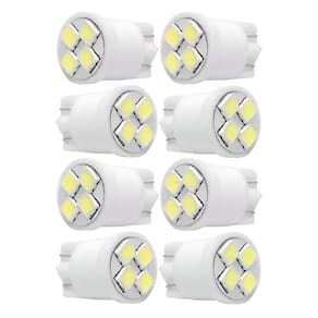 8 Lampada Esmagada Grande Pingao 4 Leds Branco 24v 8 Pcs Meia