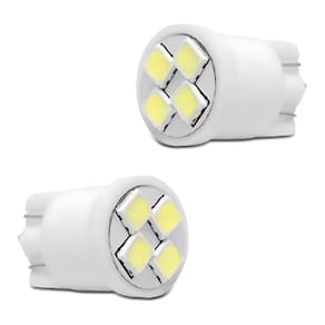 2 Lampada Esmagada Grande Pingao 4 Leds Branco 24v 2 Pcs Meia