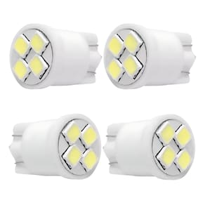 4 Lampada Esmagada Grande Pingao 4 Leds Branco 24v 4 Pcs Meia