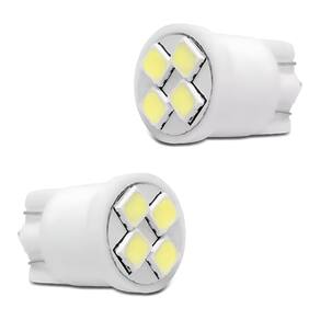 2 Lampada Pingao 4 Leds Branco Caixa 2 Pcs Meia Luz Painel Lu