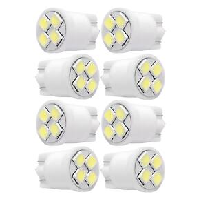 8 Lampada Pingao 4 Leds Branco Caixa 8 Pcs Meia Luz Painel Lu