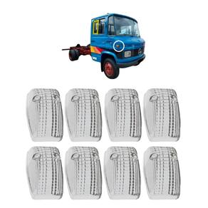 8 Lente Dianteira Seta Pisca 608 Mb608 Cristal Gf0021cr