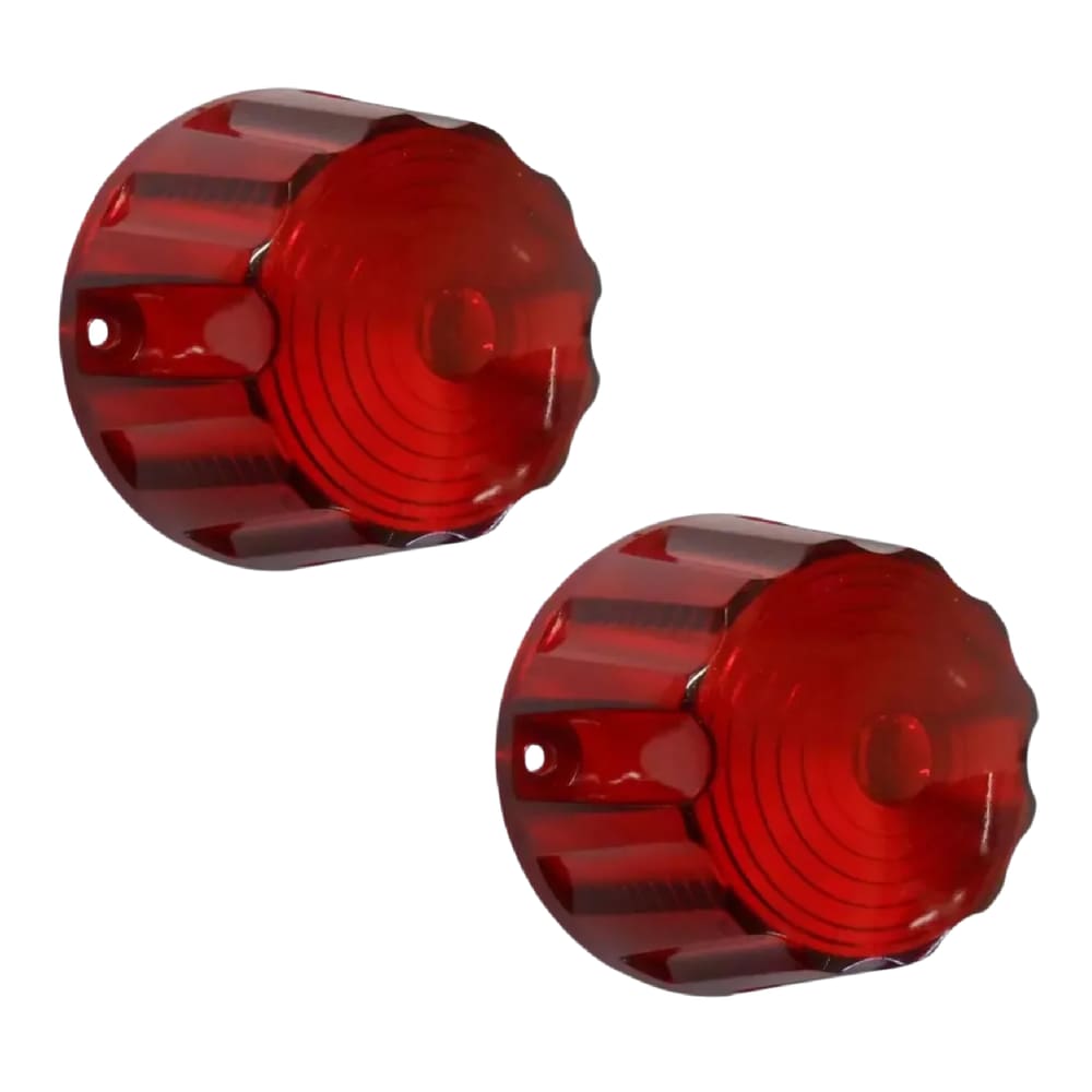 02 Lente Lanterna Lateral Modelo Pudim Vermelh Gf0011vm