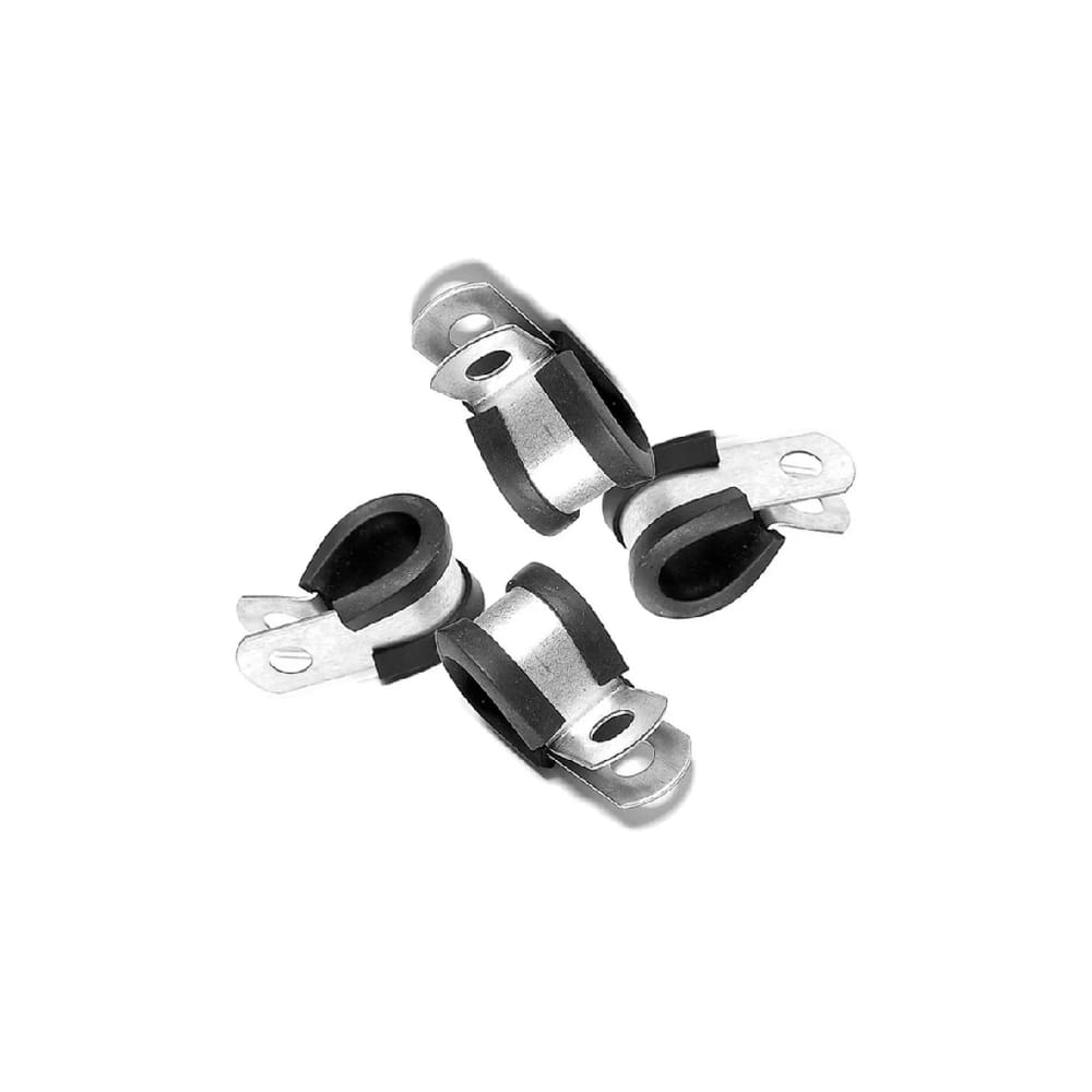 Kit 20 Peças Abraçadeira Borracha Emborrachada 8mm Furo 6mm