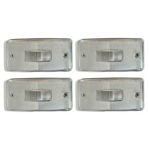 4 Lente Lanterna Lateral Caminhão Carreta Cristal Gf0.043