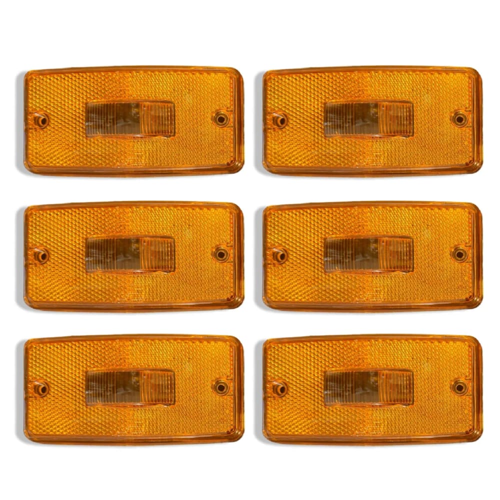6 Lente Lanterna Lateral Caminhão Carreta Adaptação - Gf0.043
